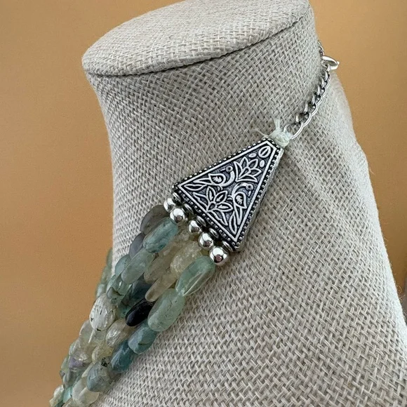 Fluorite Beaded Necklace - Picture 5 of 5